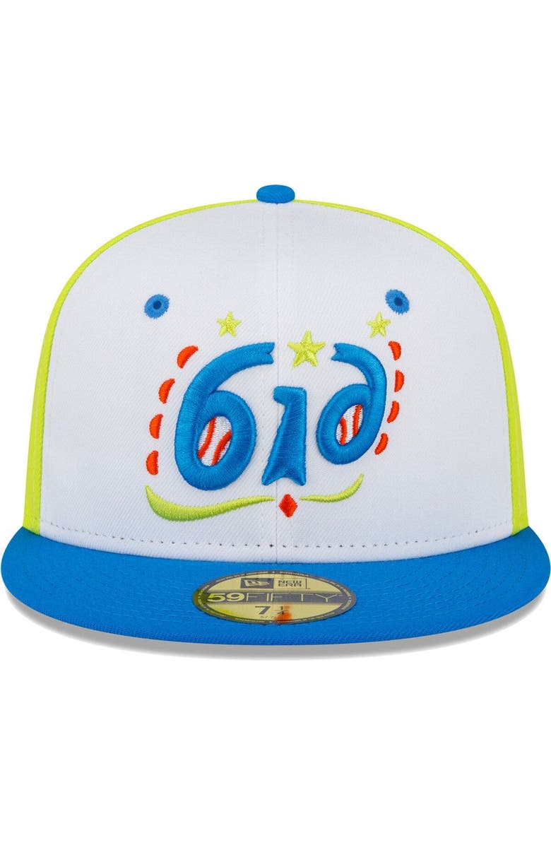 New Era Men's New Era White West Michigan Whitecaps Copa De La Diversion 59FIFTY Fitted Hat, Alternate, color, White