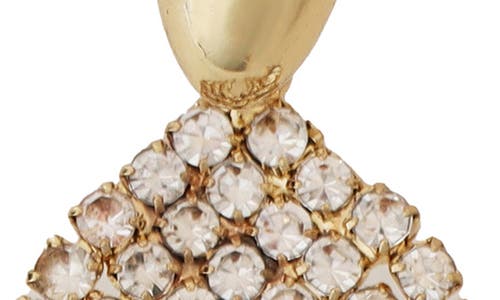 Panacea Crystal Fringe Drop Earrings In Gold
