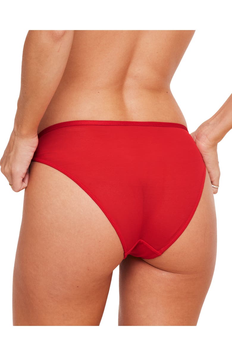 Adore Me Liliana Bikini Panties, Alternate, color, Dark Red