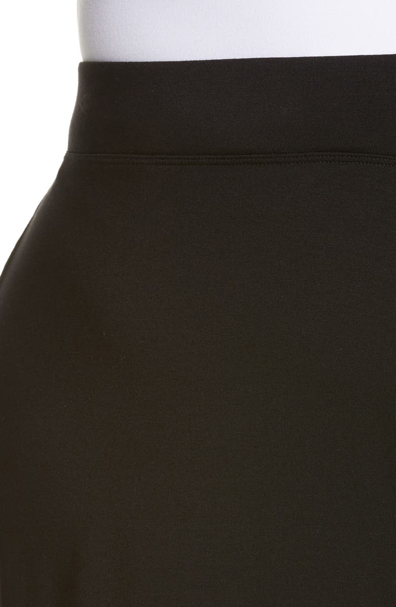 Eileen Fisher Side Slit Fine Stretch Jersey Ankle Pants, Alternate, color,
