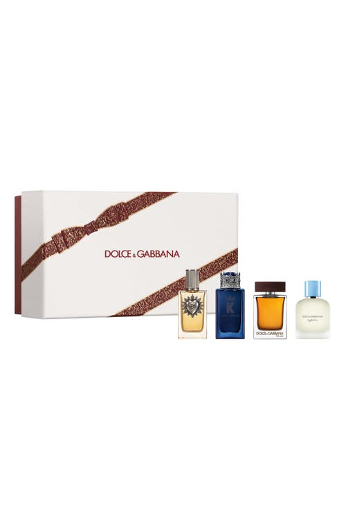 Dolce & Gabbana Dolce&gabbana Travel Size Fragrance Mix Set For Him $74.50 Value In Transparent