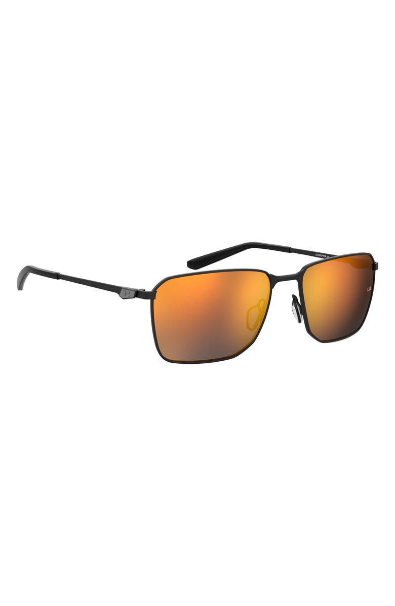 Under Armour 58mm Rectangular Sunglasses, Alternate, color, 