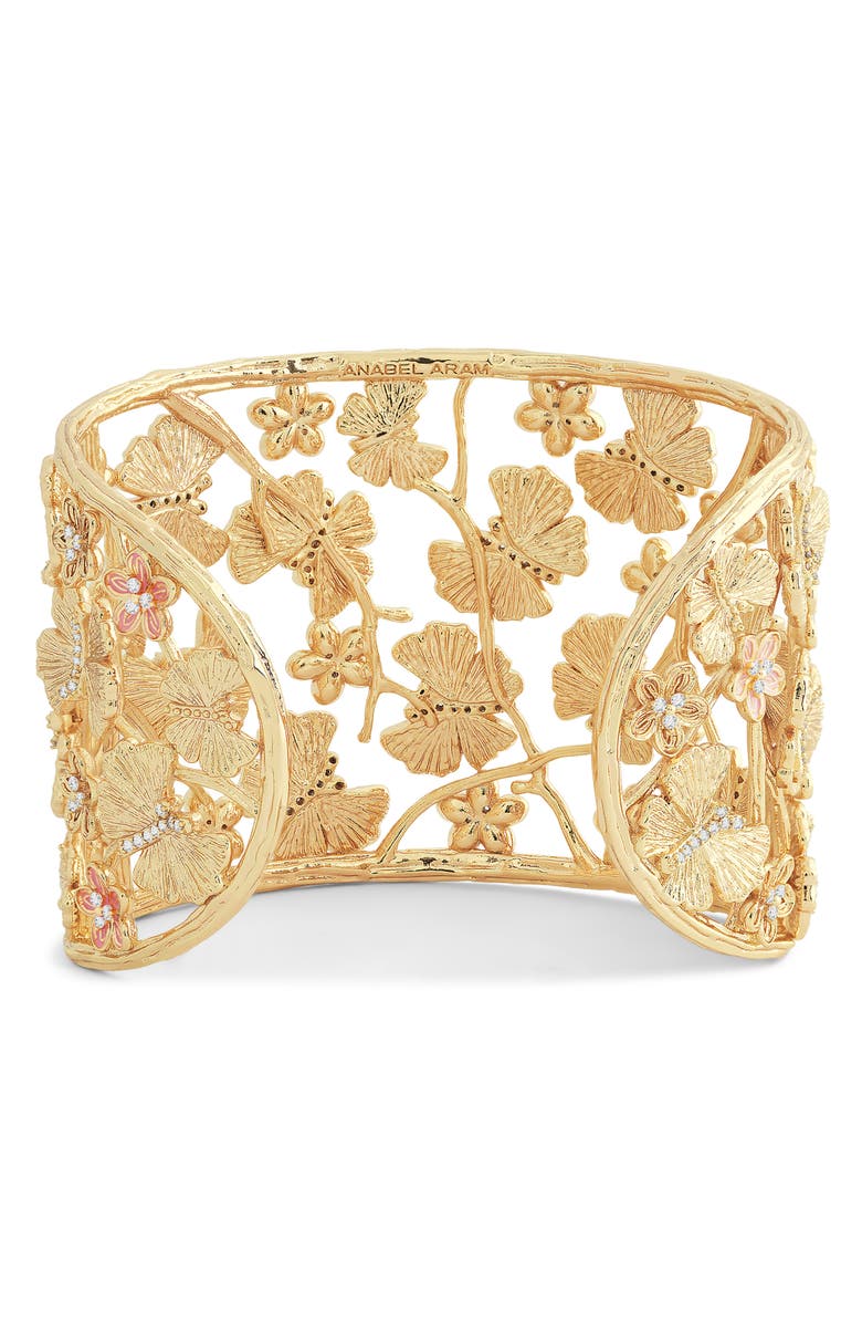 Anabel Aram Jewelry Butterfly Cuff Bracelet, Alternate, color, Gold