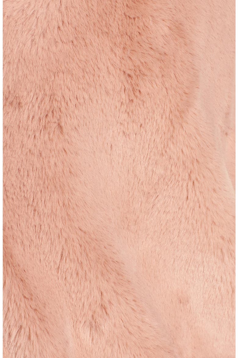 Faux Fur Coat, Alternate, color, BLUSH