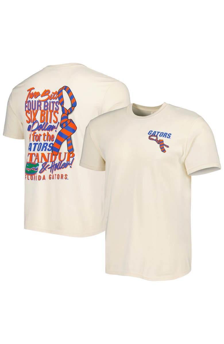IMAGE ONE Men's Cream Florida Gators Hyperlocal T-Shirt, Main, color, 