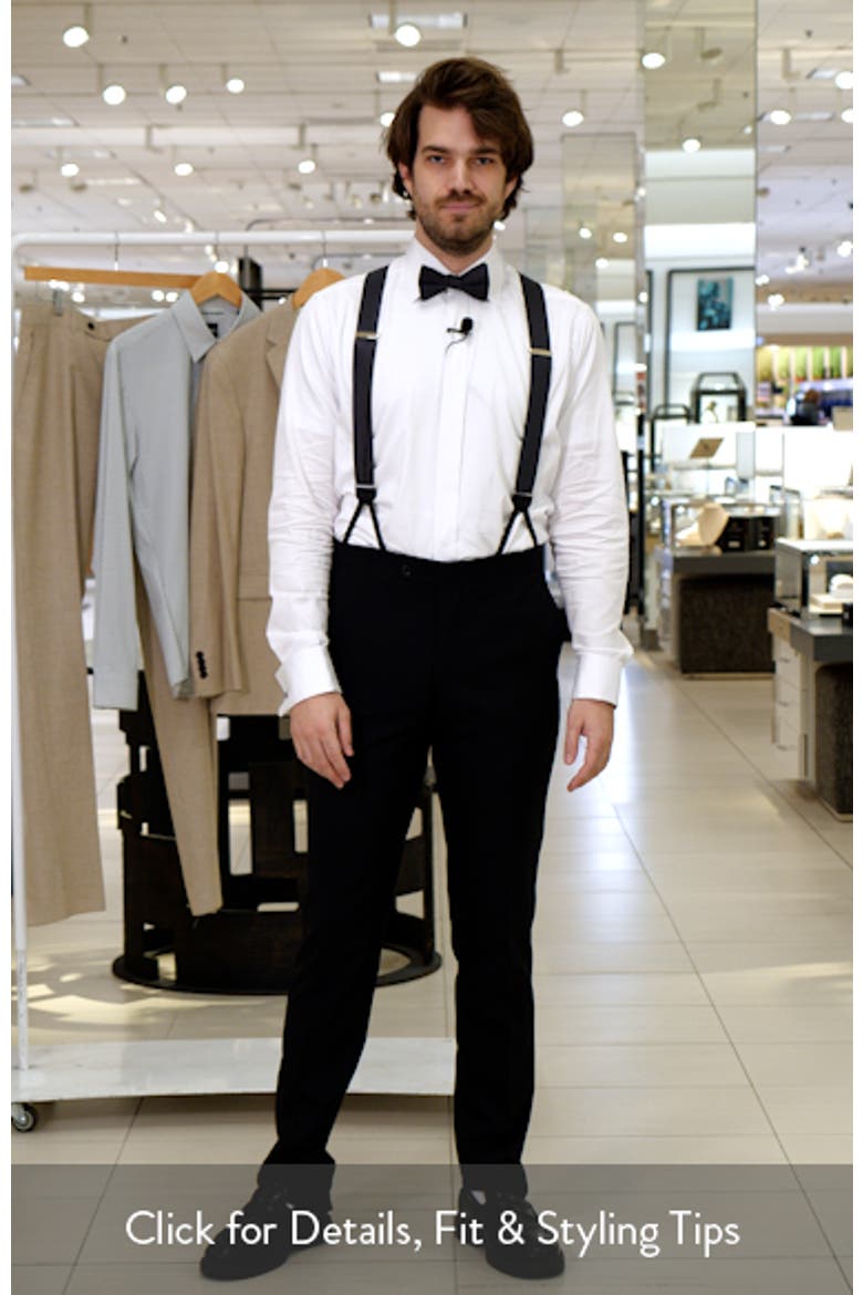Leyton Diagonal Stripe Silk Formal Suspenders video