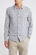 BOSS Roan Stretch Button-Up Shirt