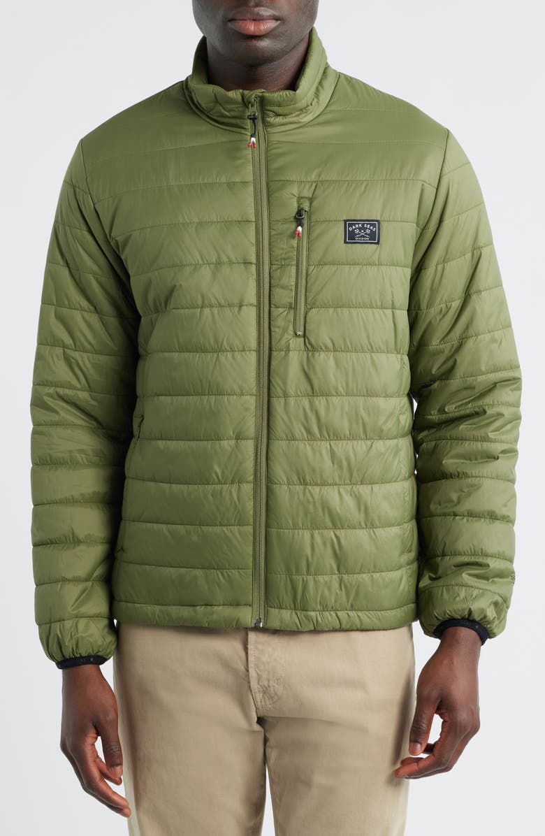 DARK SEAS Robinson Quilted Polar Fleece Jacket, Alternate, color, Olive