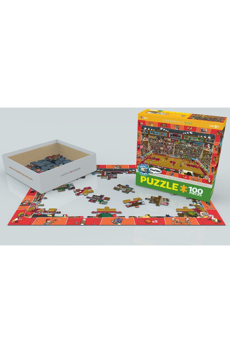 Eurographics Spot & Find Basketball Puzzle, 100 Pieces, Alternate, color, Multicolored