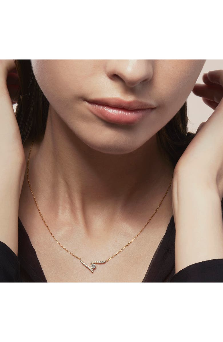 HEARTS ON FIRE Vela Crossover Pendant Necklace, Alternate, color, 