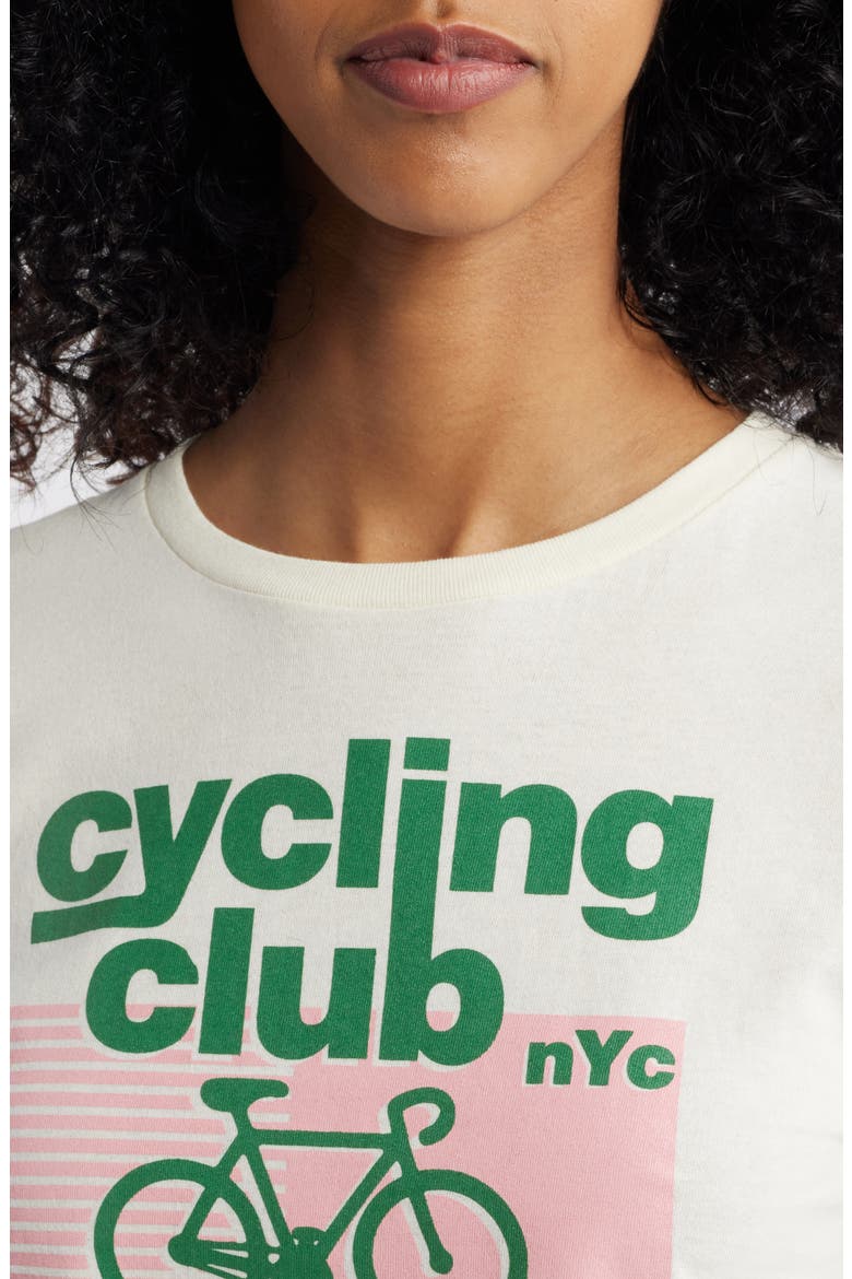 Cycling Club Graphic T-Shirt, Alternate, color, MARSHMALLOW