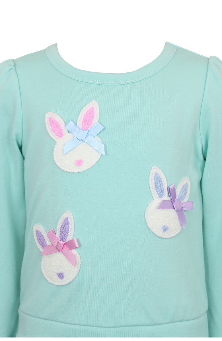 Zunie Kids' Long Sleeve Sequin Tutu Dress, Alternate, color, Mint Multi