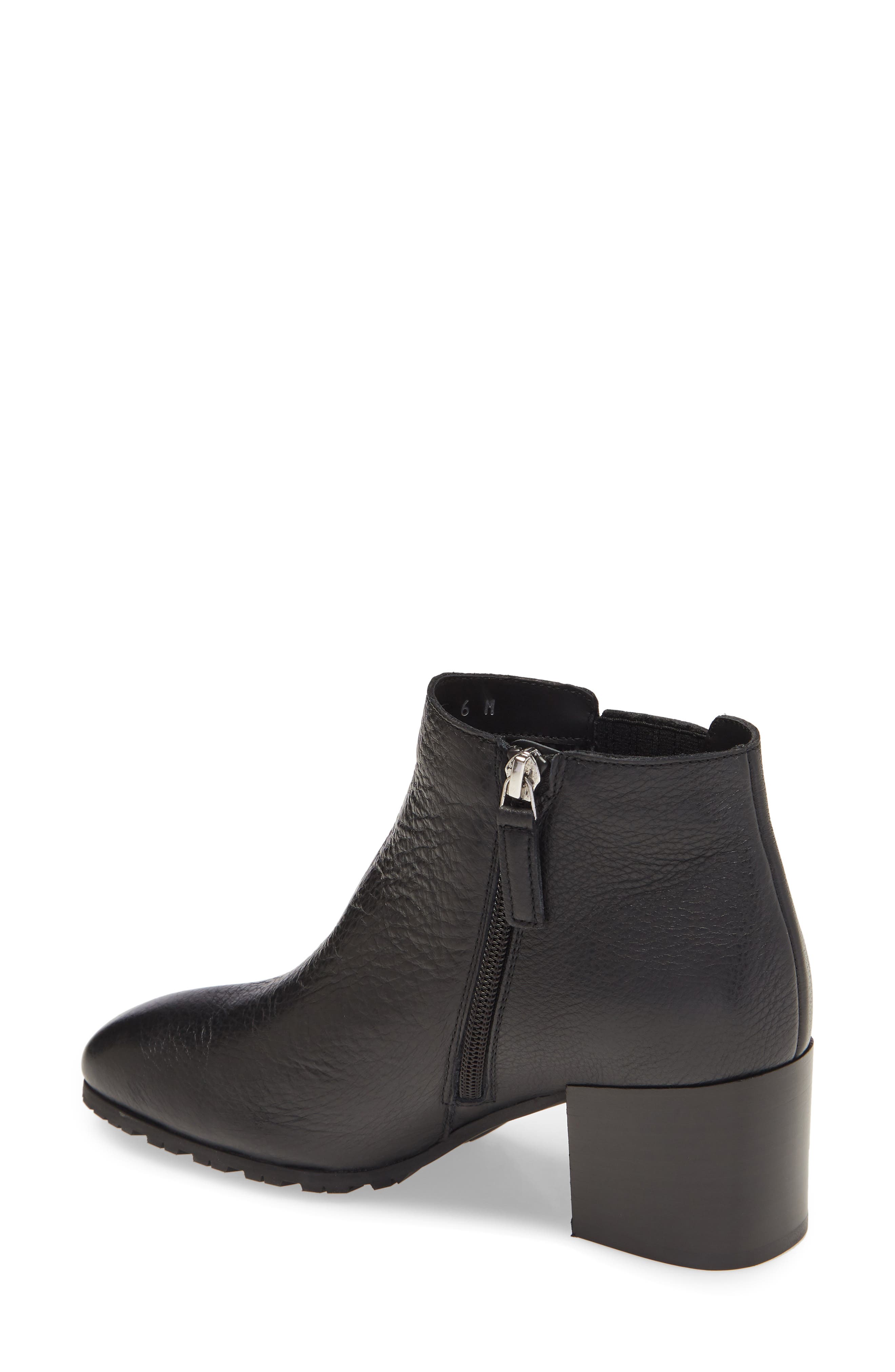 Weatherproof Block Heel Bootie, Alternate, color, BLACK/ BLACK