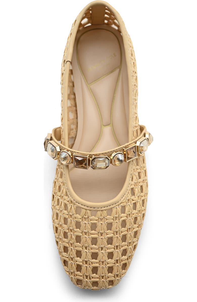Kenneth Cole Zeta Mary Jane Flat, Alternate, color, Natural Raffia