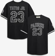 FANATICS Men's Fanatics Fernando Tatis Jr. Black/White San Diego Padres Big & Tall Heavyweight Mesh Jersey