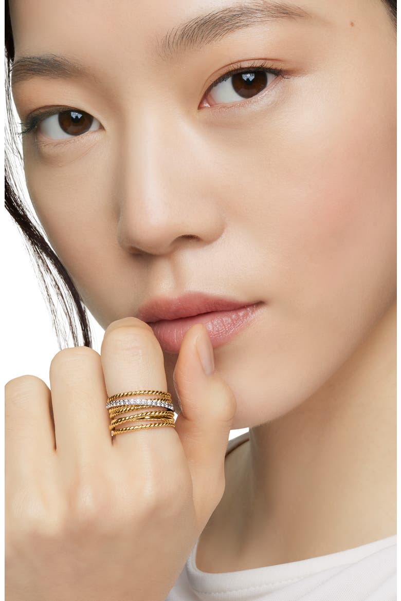 LARGE CROSSOVER DIAMOND RING, Alternate, color, DIAMOND