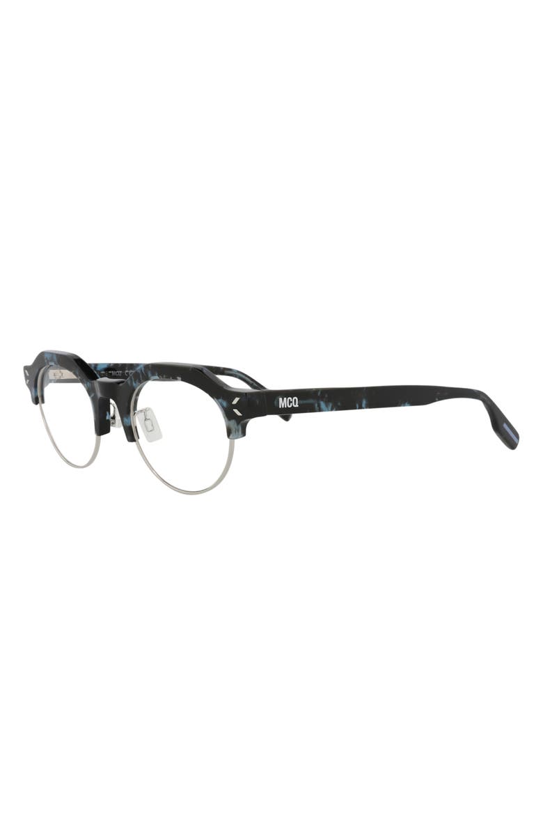 McQueen 48mm Round Optical Glasses, Alternate, color, 