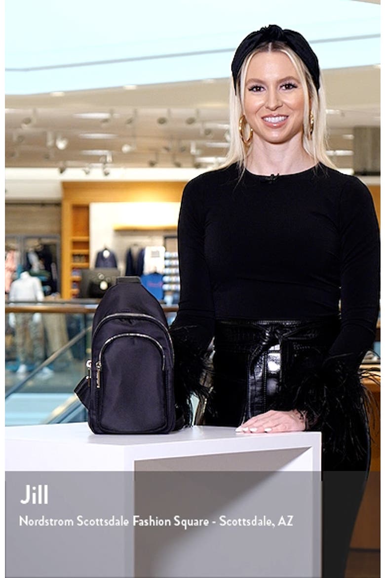 Logan Nylon & Vegan Leather Sling Bag video