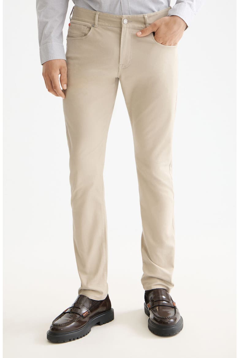 Ralston Slim Fit Stretch Cotton Twill Jeans, Main, color, PLAZA TAUPE
