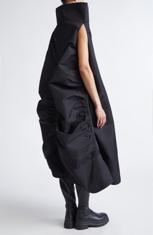 Melitta Baumeister High Collar Volume Dress In Black