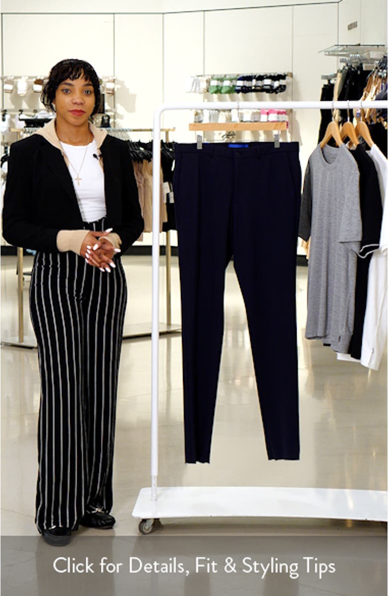 Filip Jersey Flat Front Pants, sales video thumbnail
