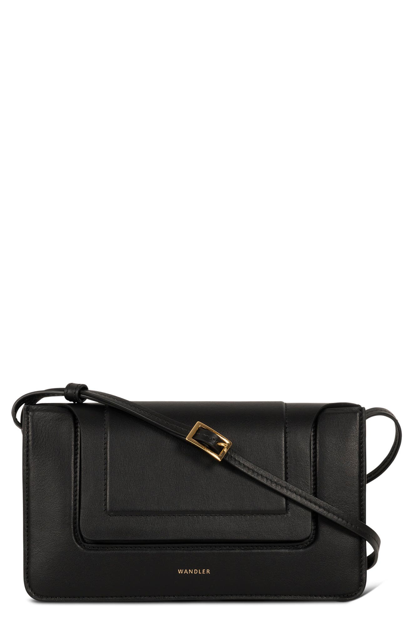 Wandler Mini Penelope Leather Shoulder Bag, Main, color, 