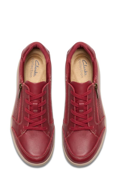 Clarks Women's Bryianne Bayla Round Toe Sneakers In Red