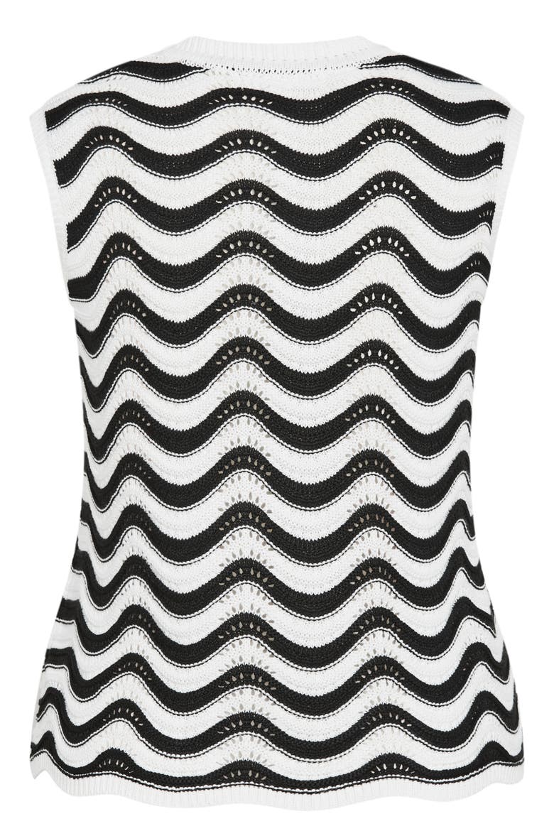 Cornelia Wave Openwork Top, Alternate, color, WAVE