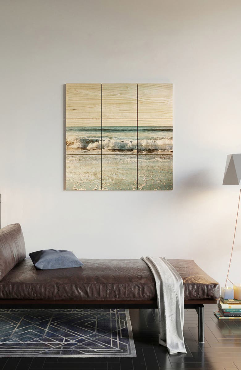 Deny Designs Fade Away 9-Piece Wood Wall Mural, Alternate, color, 