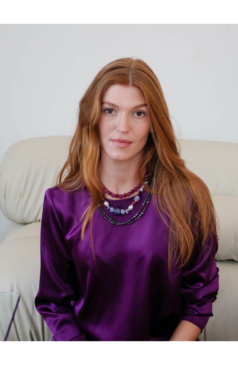 By Lilla Violet Necklace, Alternate, color, Violet