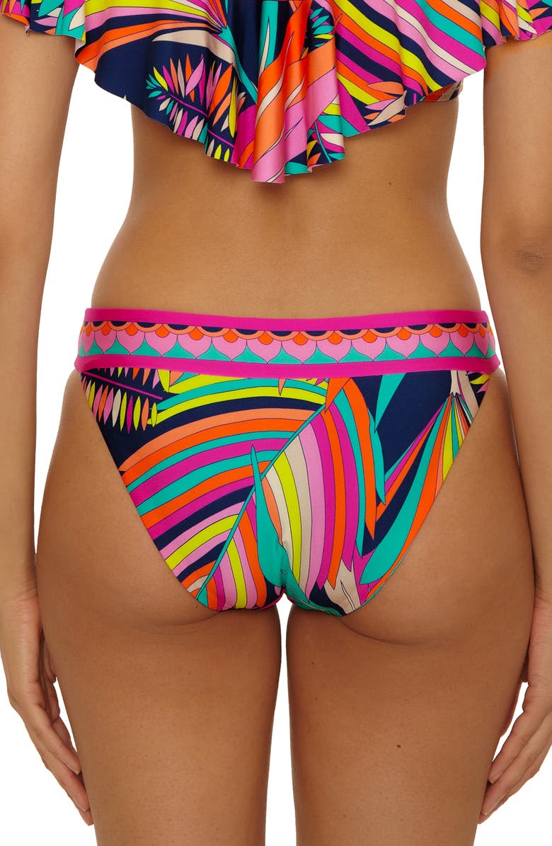 Trina Turk Paralia Reversible Hipster Bikini Bottoms, Alternate, color, Black Multi