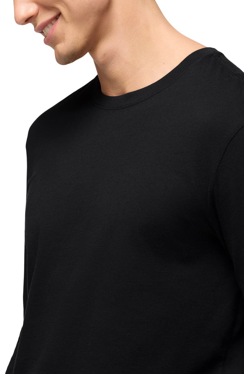 prAna Everyday Long Sleeve Regenerative Organic Cotton T-Shirt, Alternate, color, Black