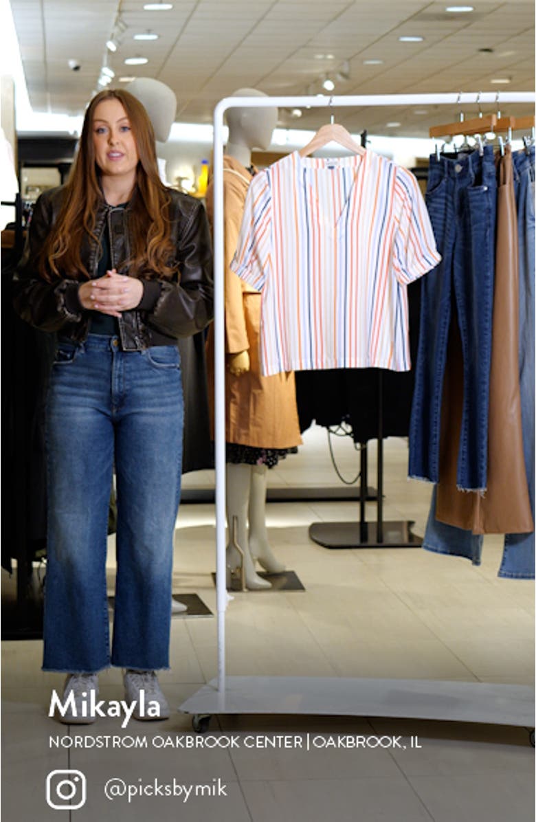 Tropical Stripe Blouse, sales video thumbnail