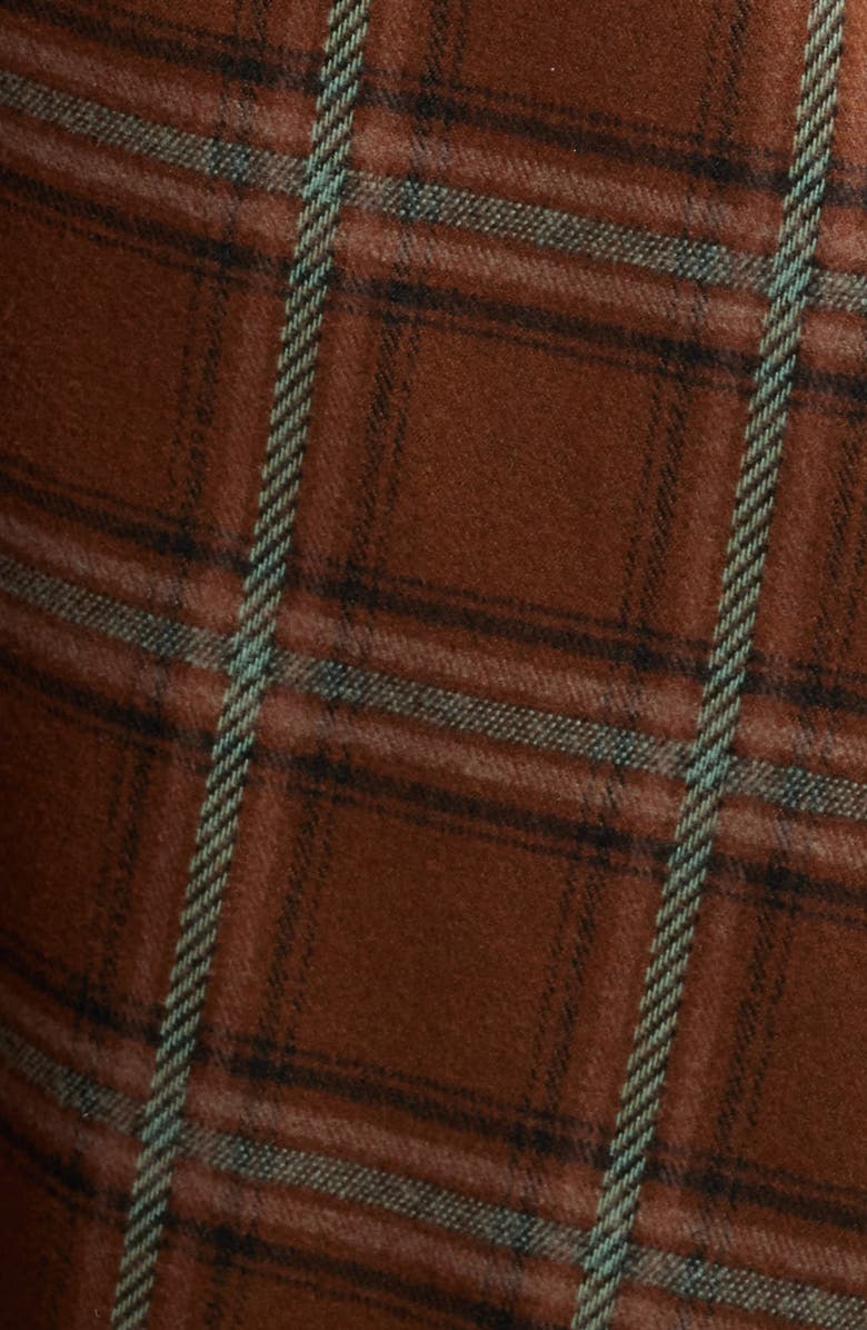 ZOE AND CLAIRE Short Sleeve French Terry Maxi Dress, Alternate, color, Brown