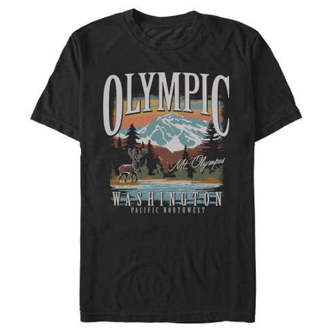 Men's Lost Gods Olympic Deer  Graphic T-Shirt