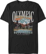Lost Gods Men's Lost Gods Olympic Deer Graphic T-Shirt