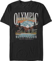 Lost Gods Men's Lost Gods Olympic Deer Graphic T-Shirt
