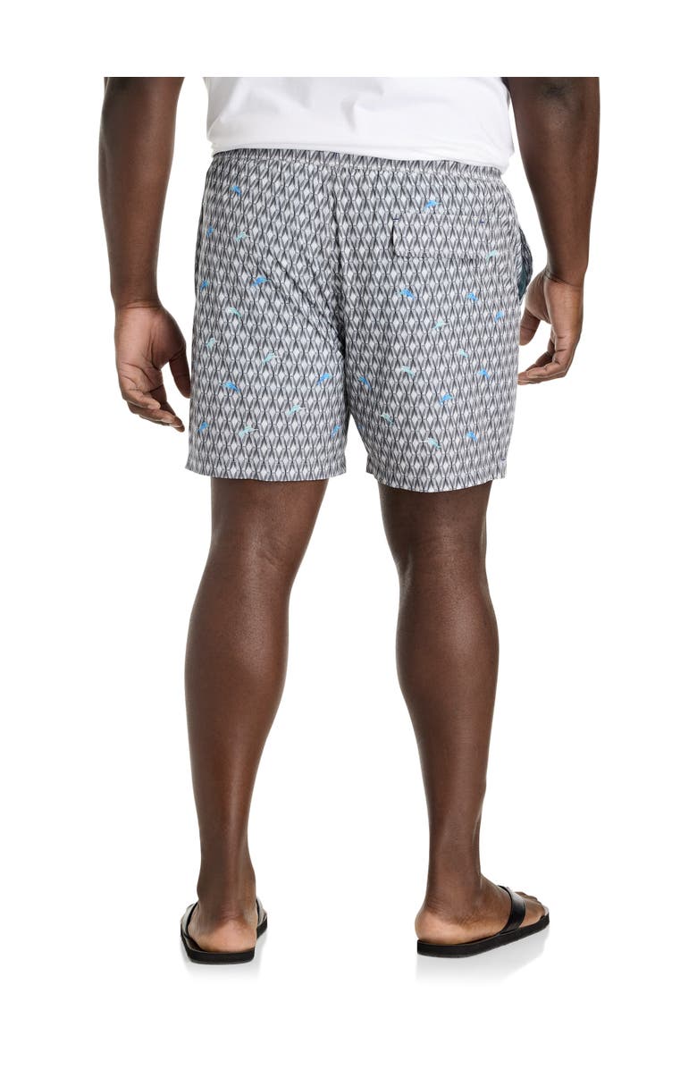 Tommy Bahama Big & Tall Naples Tile Pool Swim Trunks, Alternate, color, Summer Grey