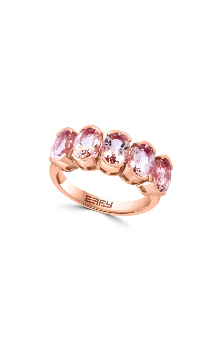 EFFY Morganite Row Ring, Main, color,