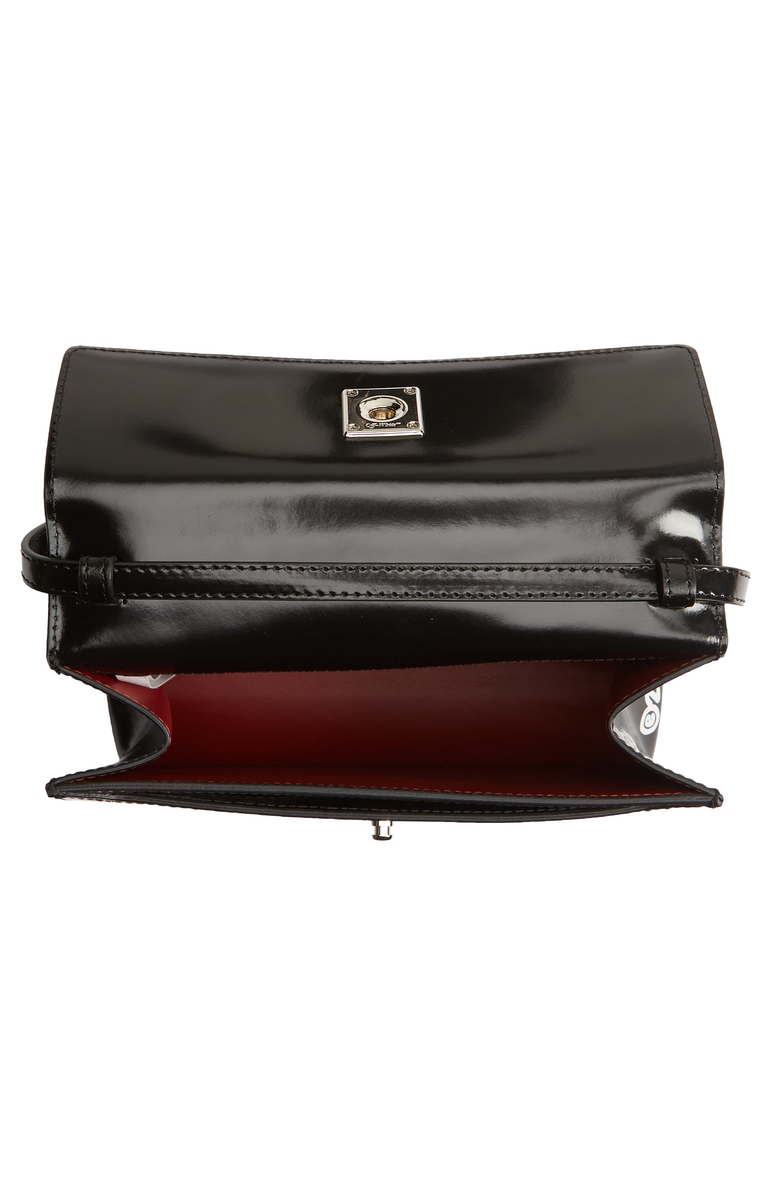 Off-White Jitney 1.4 Leather Crossbody Bag, Alternate, color, 