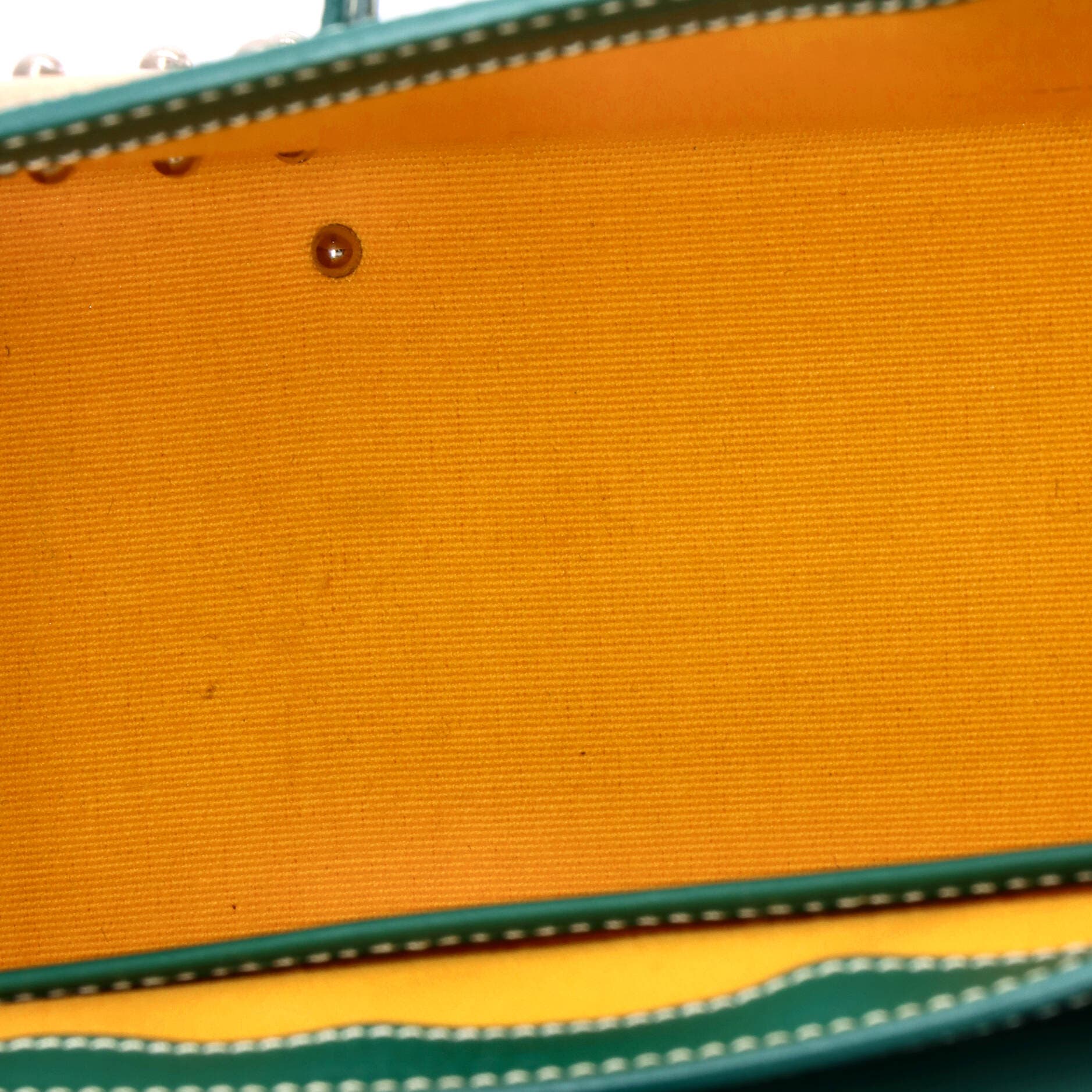 Structured Saigon Top Handle Bag Coated Canvas with Leather Mini, Alternate, color, Green