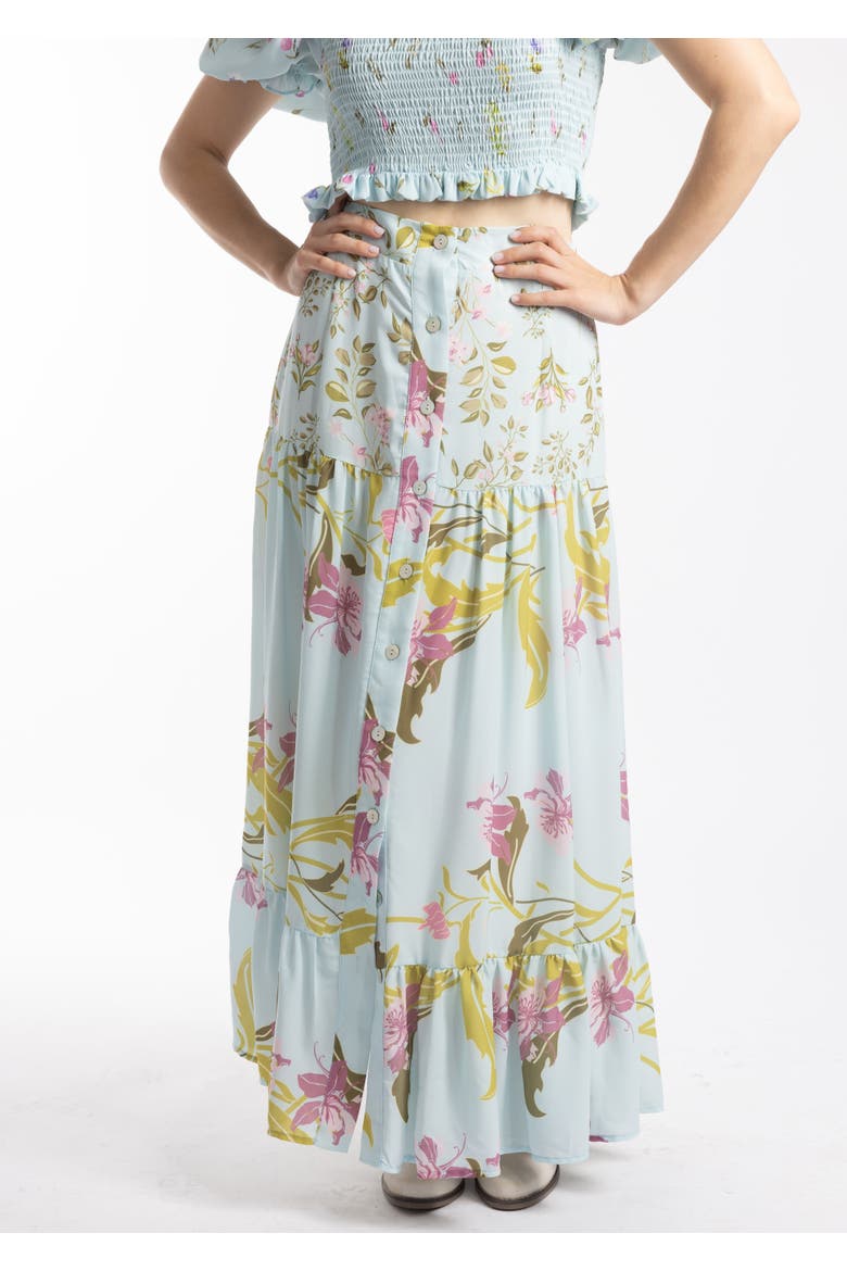 Reefa Skirt Set & Top, Alternate, color, Tiffany Blue