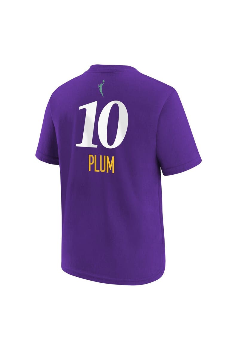 Youth Nike Kelsey Plum Purple Los Angeles Sparks Explorer Edition Name & Number T-Shirt, Alternate, color, Purple