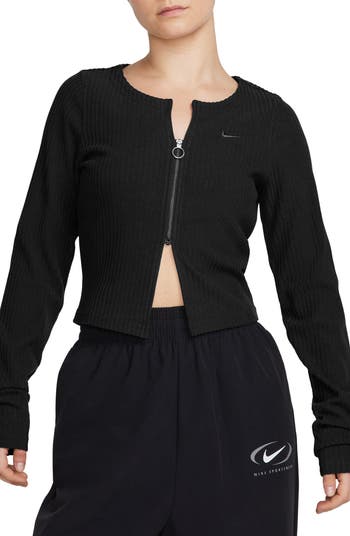 Nike Sportswear Chill Knit Rib Zip Cardigan | Nordstrom Nike Sportswear Chill Knit Rib Zip Cardigan | Nordstrom
