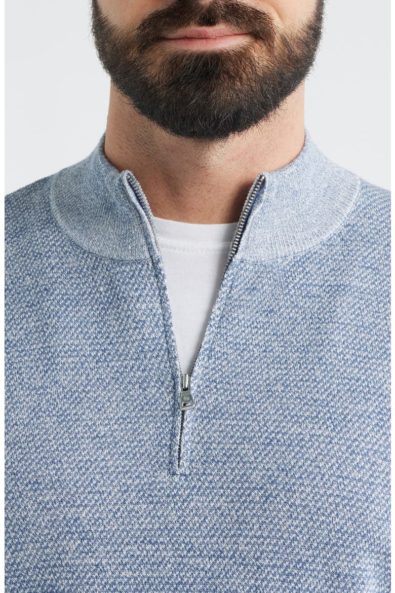 Crown Crafted Barlow Merino Wool Blend Quarter Zip Sweater, Alternate, color, STORM