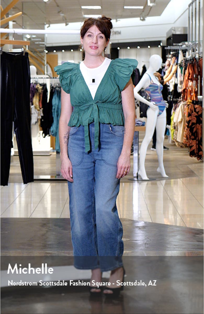 Bring the Bubble Tie Waist Crop Top, sales video thumbnail