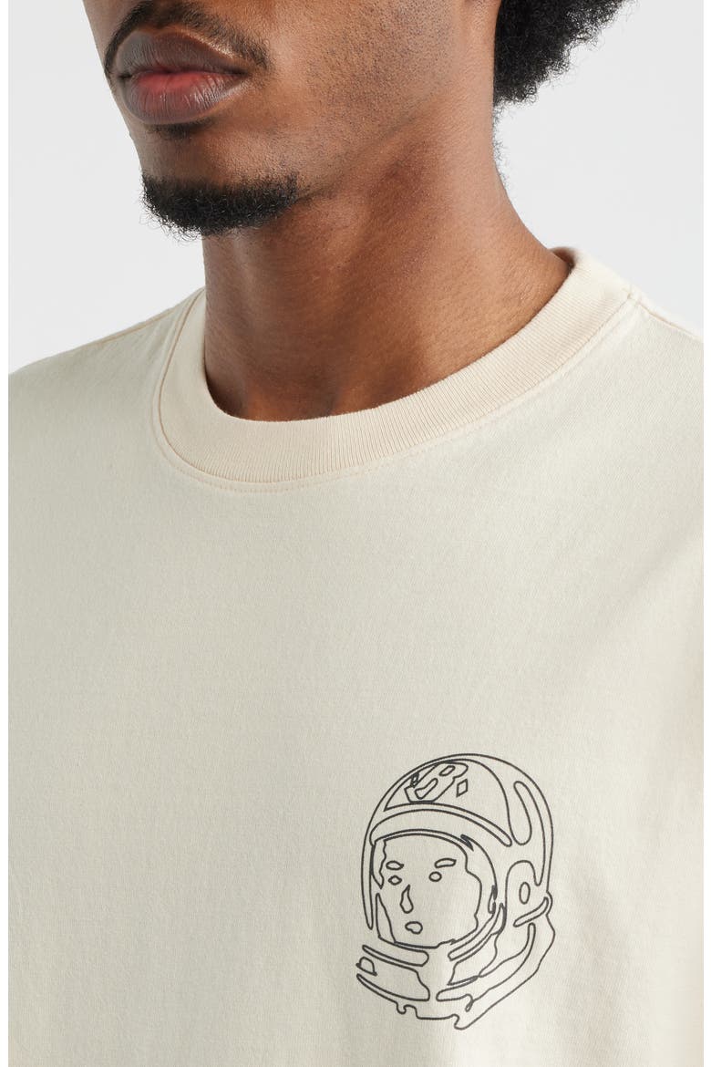 BB Faded Helmet Cotton Graphic T-Shirt, Alternate, color, ECRU
