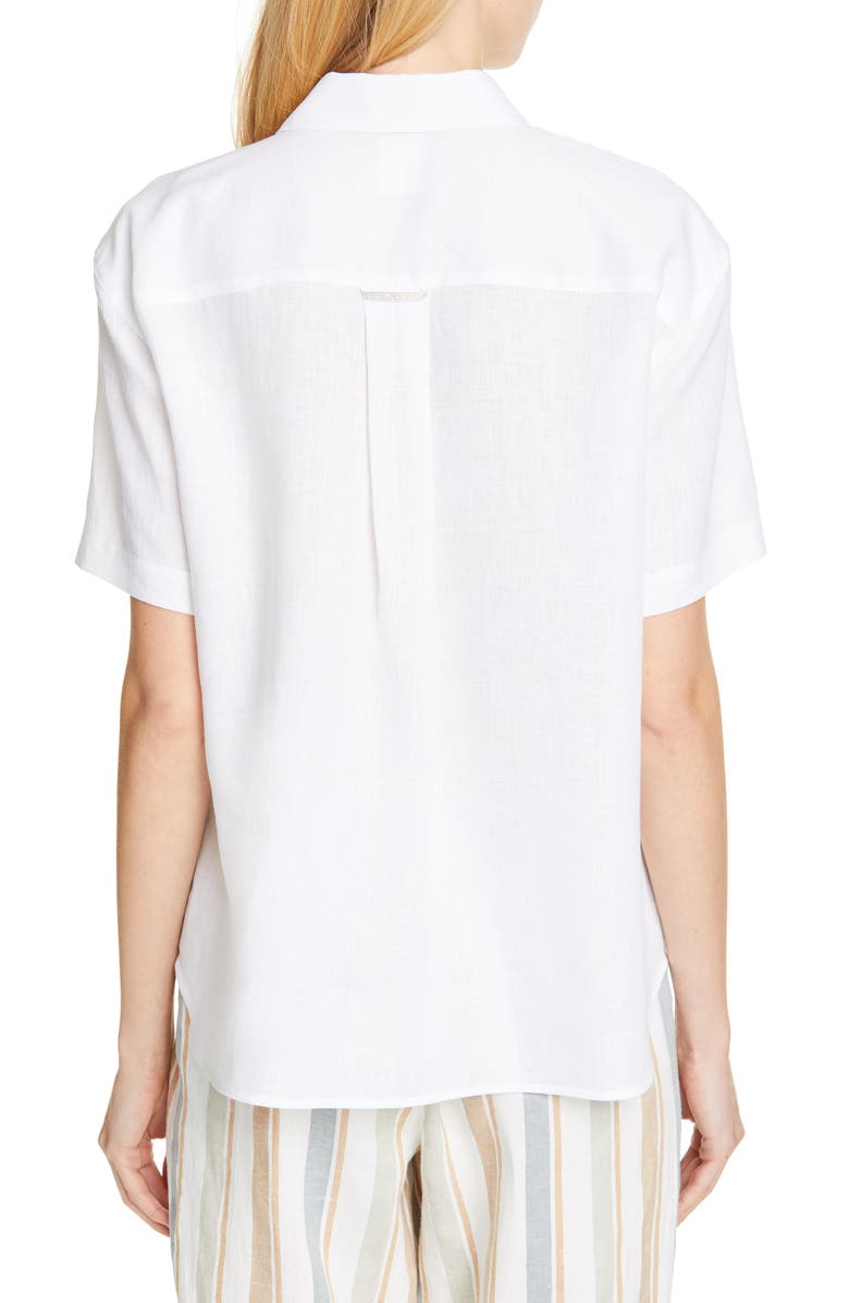 Lafayette 148 New York Justice Linen Shirt, Alternate, color, 