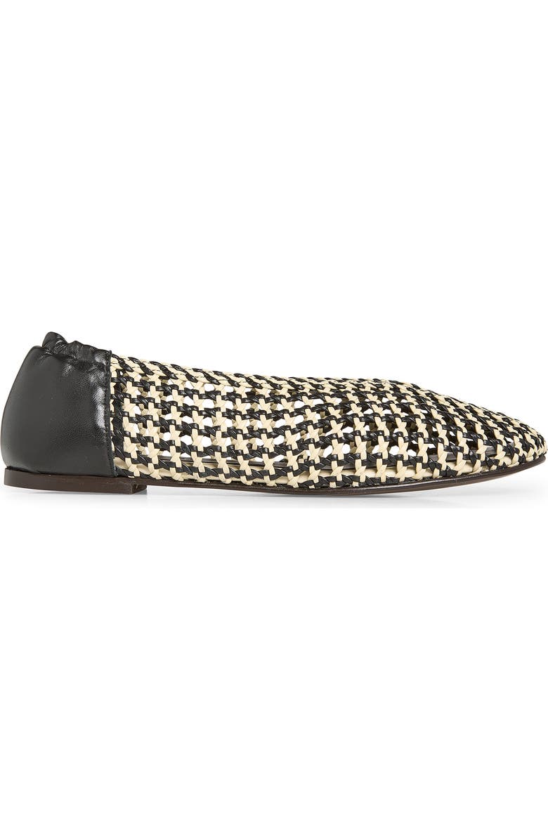 Freda Salvador Woven Ballet Flat, Alternate, color, Vanilla Woven Calf