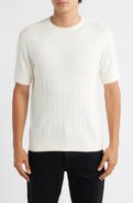 Emporio Armani Short Sleeve Cotton & Cashmere Rib Sweater
